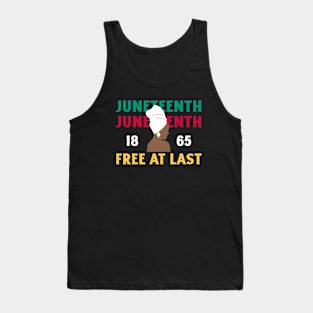 Juneteenth Free At Last Black Pride Black America Tank Top